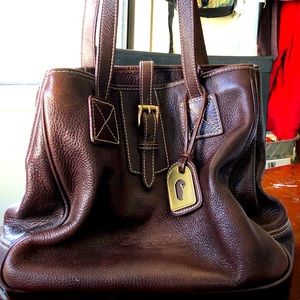 Dooney & Bourke dark brown medium leather bag